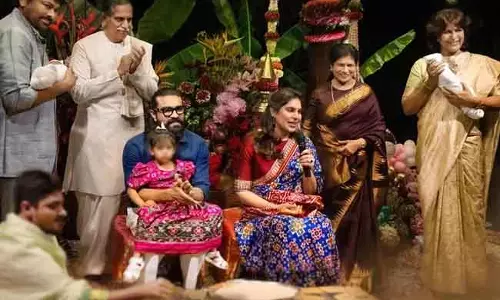 Ram Charan -उपासना कोनिडेला के जुड़वां बच्चों का नामकरण: शिव राम और अनवीरा देवी Ram Charan -उपासना कोनिडेला के जुड़वां बच्चों का नामकरण: शिव राम और अनवीरा देवी
