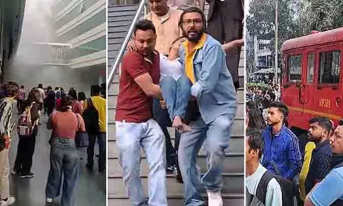Salt Lake सेक्टर 5 की मल्टी-स्टोरी बिल्डिंग में आग लगने से अफरा-तफरी मच गई Salt Lake सेक्टर 5 की मल्टी-स्टोरी बिल्डिंग में आग लगने से अफरा-तफरी मच गई