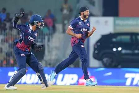 टी20 वर्ल्ड कप: हरमीत का चौका, नीदरलैंड को 93 रन से रौंदकर यूएसए ने खोला खाता टी20 वर्ल्ड कप: हरमीत का चौका, नीदरलैंड को 93 रन से रौंदकर यूएसए ने खोला खाता
