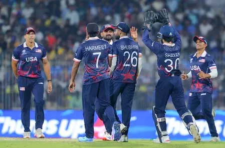 यूएसए ने रचा इतिहास, टी20 वर्ल्ड कप में किसी एसोसिएट टीम ने नहीं किया था ऐसा यूएसए ने रचा इतिहास, टी20 वर्ल्ड कप में किसी एसोसिएट टीम ने नहीं किया था ऐसा