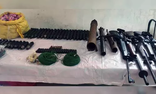 कांकेर के जंगल से हथियारों का जखीरा बरामद