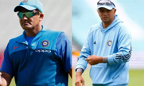 KSCA ने एम चिन्नास्वामी स्टेडियम में कुंबले और द्रविड़ स्टैंड का नामकरण किया