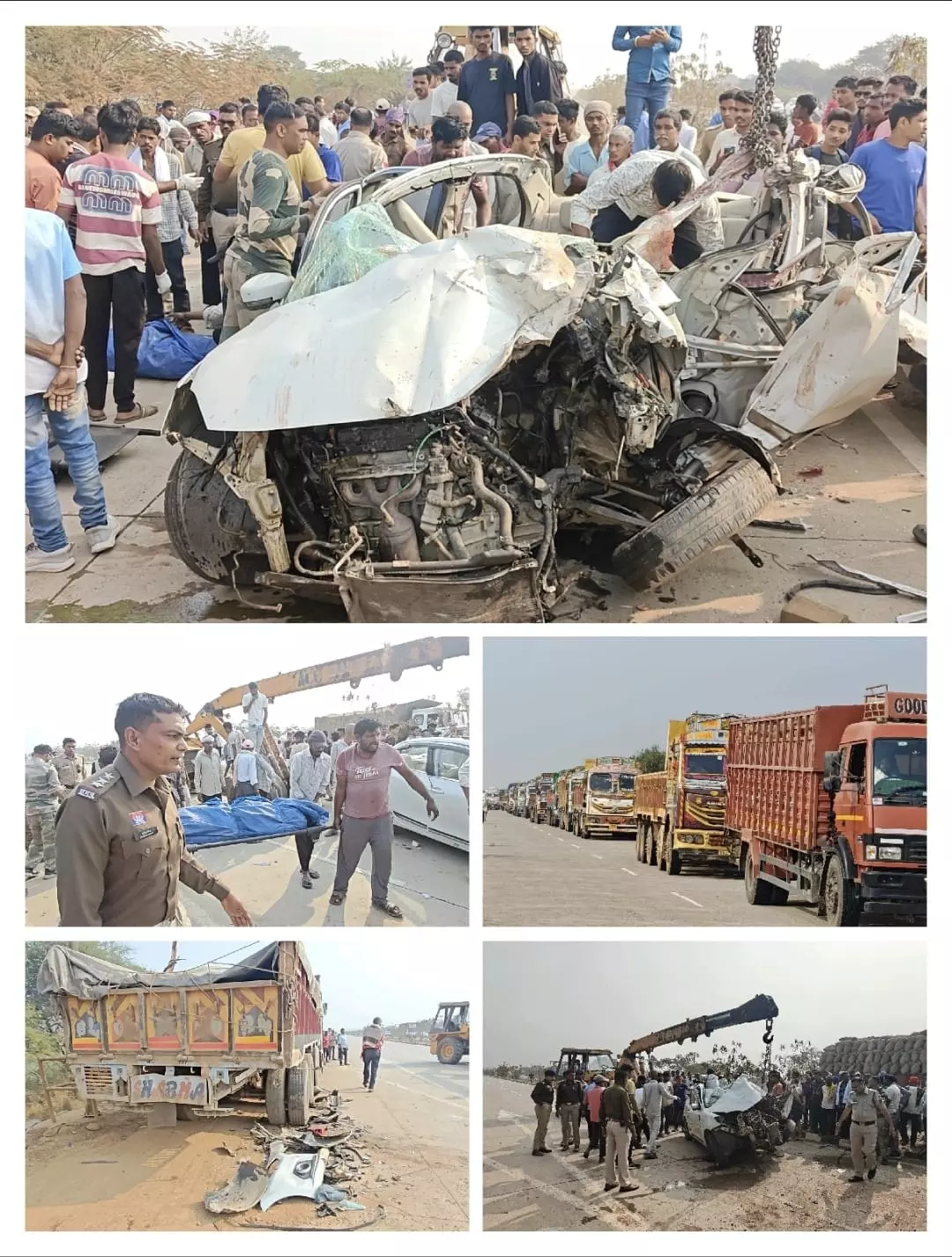 धमतरी में 4 CRPF जवानों की मौत, ट्रक में जा टकराई कार धमतरी में 4 CRPF जवानों की मौत, ट्रक में जा टकराई कार