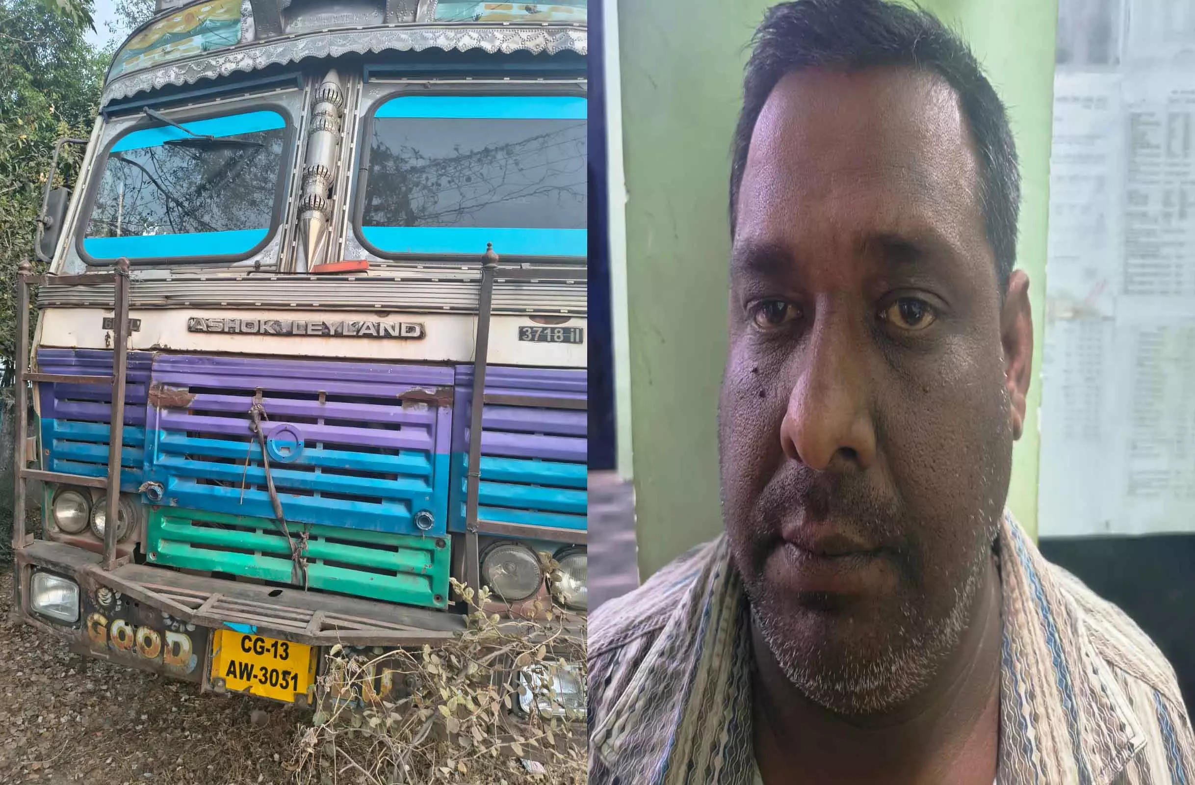 फर्जी नंबर प्लेट वाला ट्रक पकड़ा गया, रोड टैक्स बचाने ड्राइवर का कारनामा फर्जी नंबर प्लेट वाला ट्रक पकड़ा गया, रोड टैक्स बचाने ड्राइवर का कारनामा