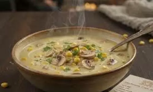 Mushroom Corn Soup: मशरूम कॉर्न सूप Mushroom Corn Soup: मशरूम कॉर्न सूप