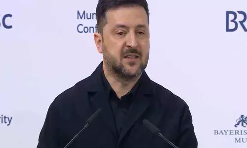 Zelensky ने म्यूनिख सिक्योरिटी कॉन्फ्रेंस 2026 में यूरोप-समर्थित PURL प्रोग्राम पर प्रकाश डाला Zelensky ने म्यूनिख सिक्योरिटी कॉन्फ्रेंस 2026 में यूरोप-समर्थित PURL प्रोग्राम पर प्रकाश डाला