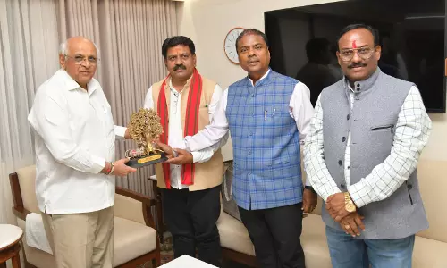 गुजरात के सीएम भूपेंद्र पटेल से मिले विजय शर्मा और केदार कश्यप