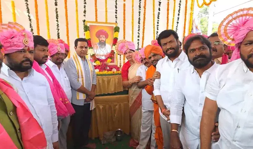 KTR  ने संत सेवालाल को श्रद्धांजलि दी, आदिवासी कल्याण का श्रेय केसीआर को दिया