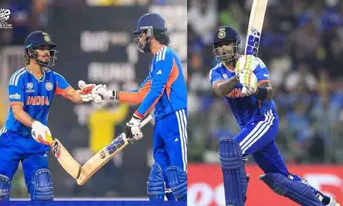 Ishan की फिफ्टी, सूर्य तिलक की पारी की मदद से भारत 175 बनाम पाक Ishan की फिफ्टी, सूर्य तिलक की पारी की मदद से भारत 175 बनाम पाक