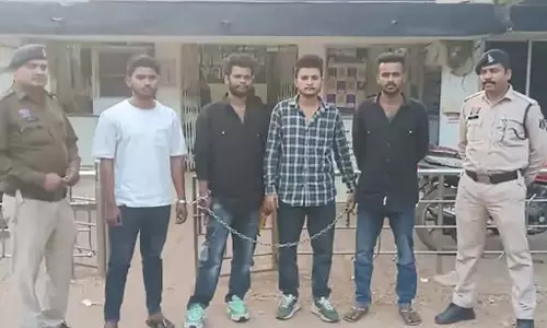 हथियार लहराकर दहशत फैलाने वाले पांच आरोपी गिरफ्तार