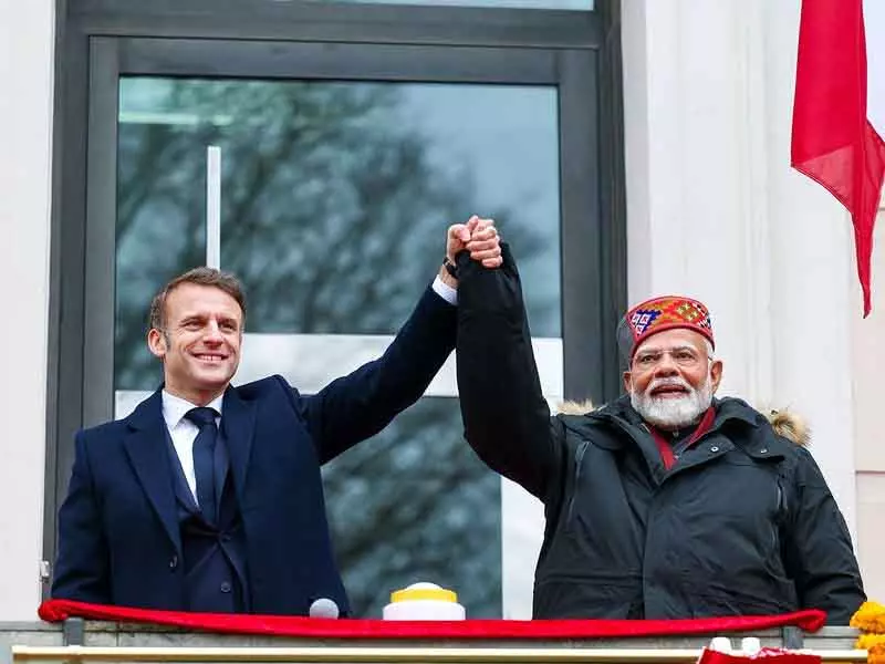 French के राष्ट्रपति मैक्रों 17 फरवरी को भारत दौरे के दौरान मुंबई में पीएम मोदी से मिलेंगे French के राष्ट्रपति मैक्रों 17 फरवरी को भारत दौरे के दौरान मुंबई में पीएम मोदी से मिलेंगे