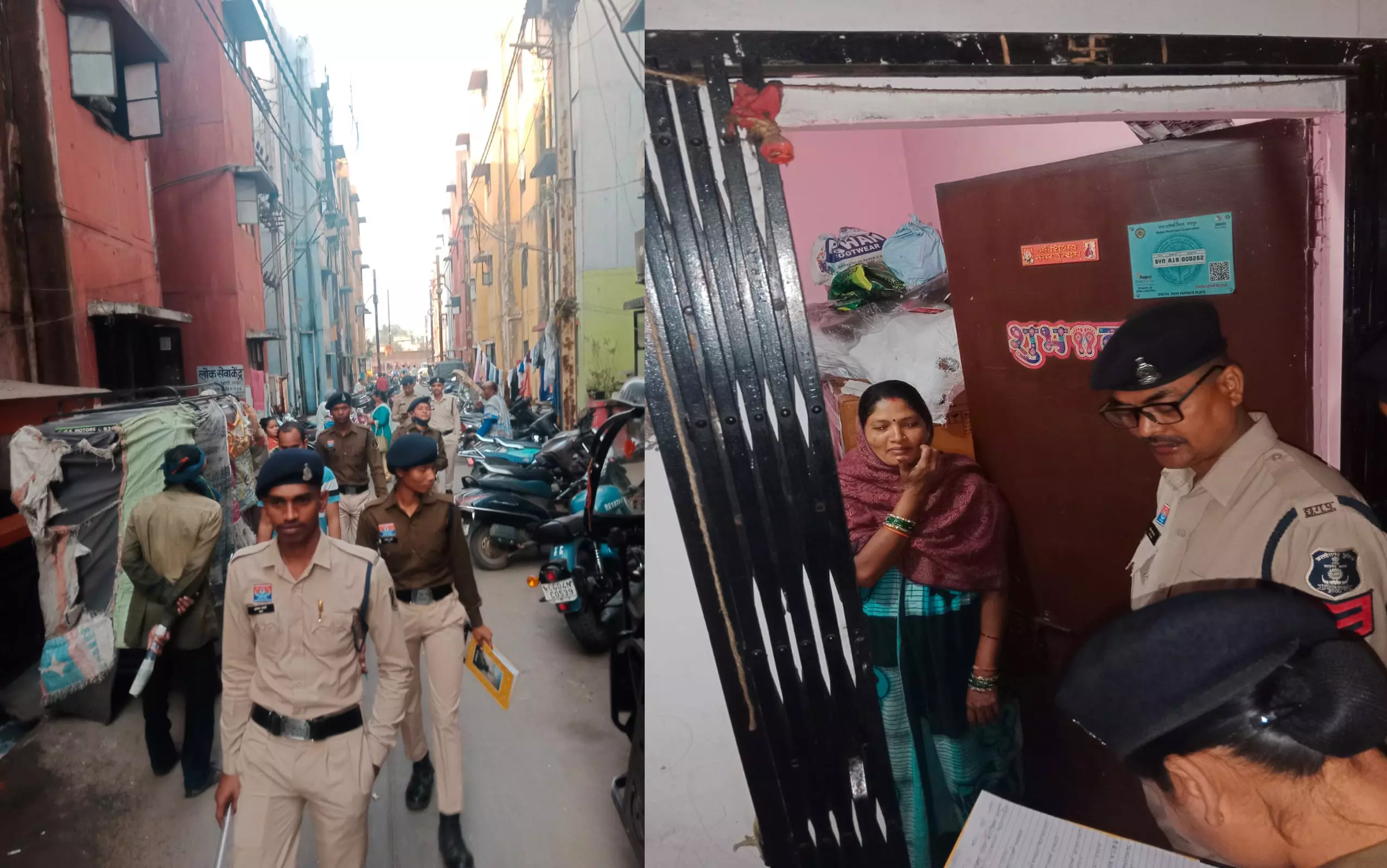 मरीन ड्राइव के आसपास की गलियों में पुलिस का छापा मरीन ड्राइव के आसपास की गलियों में पुलिस का छापा