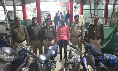 ऐप की मदद से चोरी की 49 बाइक बरामद, शातिर गिरफ्तार