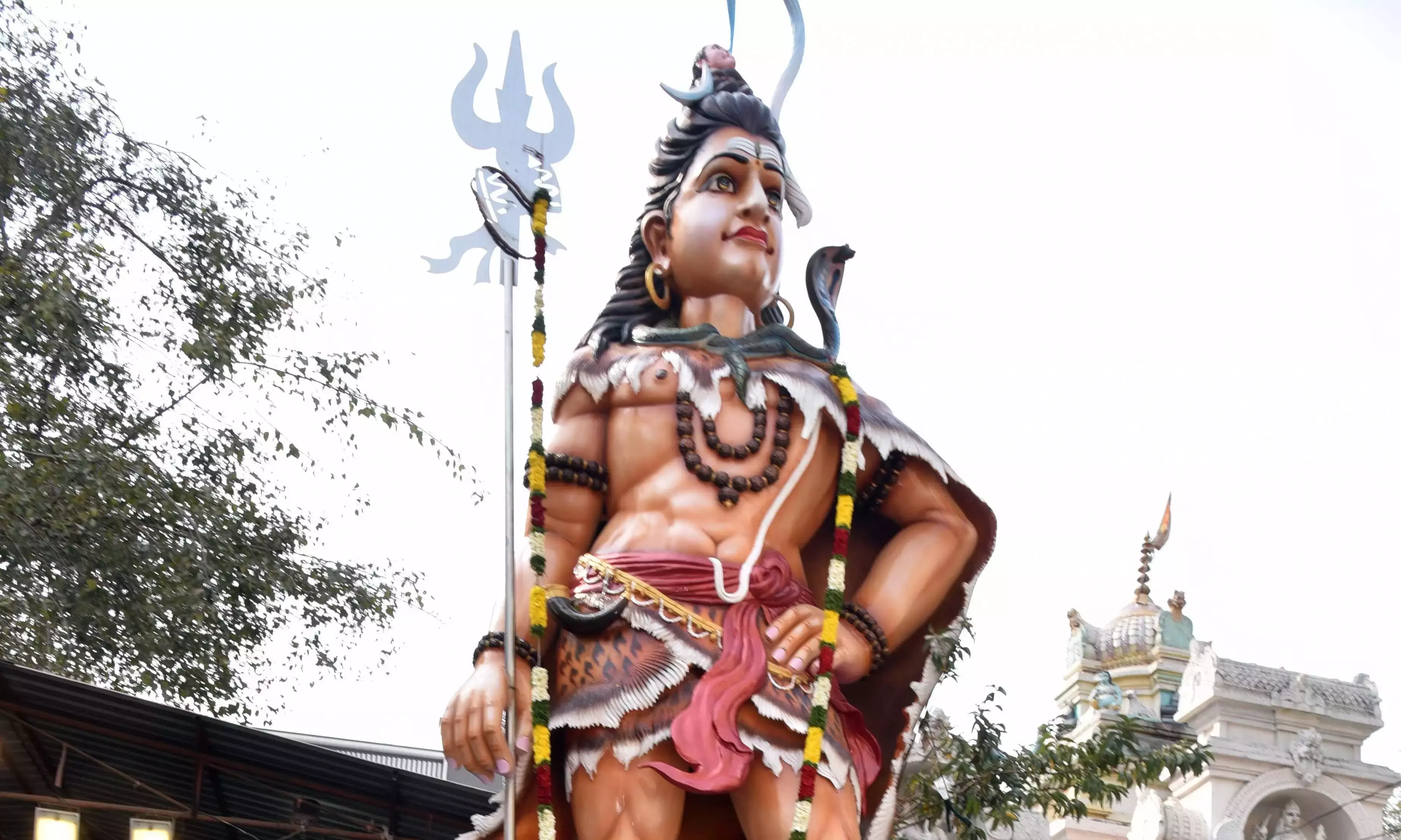 कोठागुडा के अर्ध नारीश्वर Temple में भक्ति के बीच अफरा-तफरी