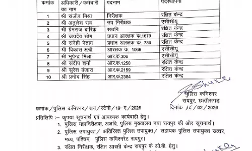 रायपुर के लिए एंटी नारकोटिक्स टास्क फोर्स का गठन, 10 पुलिसवाले शामिल