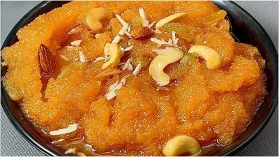 Suji kesar Halwa: स्वाद और सेहत का परफेक्ट कॉम्बिनेशन Suji kesar Halwa: स्वाद और सेहत का परफेक्ट कॉम्बिनेशन