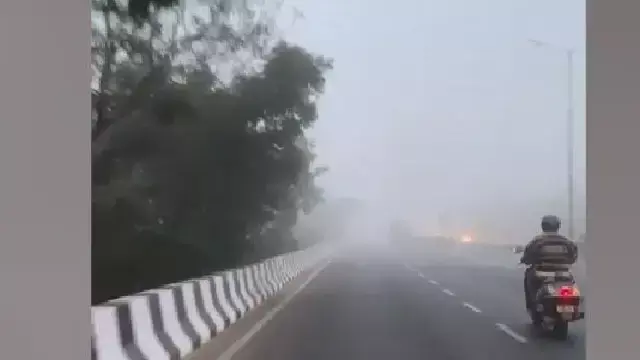 Bhubaneswar में घना कोहरा छाया, सुबह-सुबह विज़िबिलिटी कम होने से ट्रैफ़िक में रुकावट Bhubaneswar में घना कोहरा छाया, सुबह-सुबह विज़िबिलिटी कम होने से ट्रैफ़िक में रुकावट