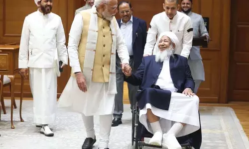 मोदी ने इंडियन ग्रैंड मुफ्ती कंथापुरम AP अबूबकर मुसलियार से की मुलाकात