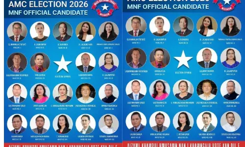 Mizoram: MNF ने आइजोल नगर निगम चुनाव के लिए उम्मीदवारों की लिस्ट जारी की Mizoram: MNF ने आइजोल नगर निगम चुनाव के लिए उम्मीदवारों की लिस्ट जारी की