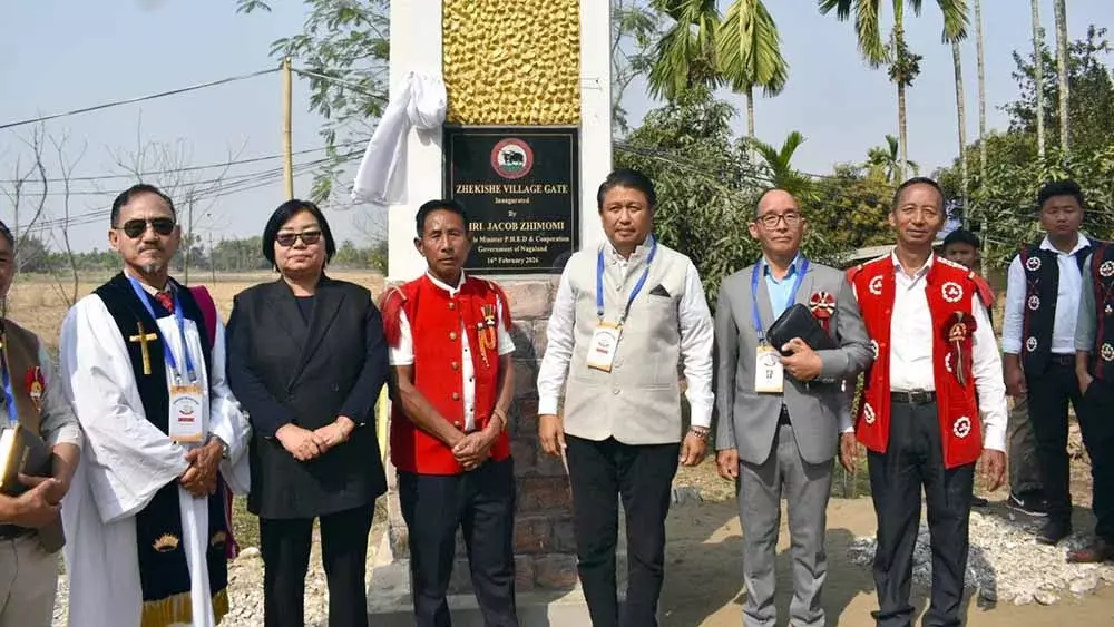 Nagaland : ज़ेकिशे गांव और चर्च ने गोल्डन जुबली मनाई