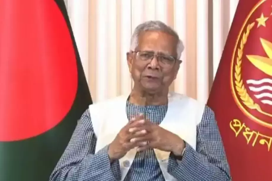 Yunus ने विदाई भाषण में भारत की सात बहनों का ज़िक्र किया Yunus ने विदाई भाषण में भारत की सात बहनों का ज़िक्र किया