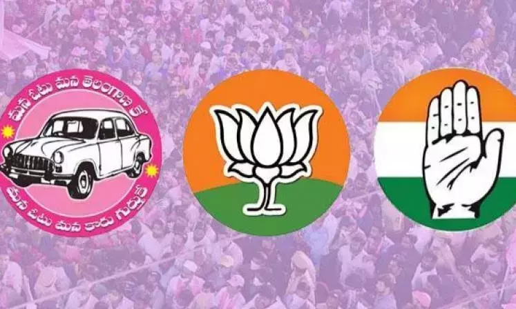 Congress बीआरएस बीजेपी ने यूएलबी में टॉप पोस्ट पाने के लिए अपवित्र गठबंधन बनाया Congress बीआरएस बीजेपी ने यूएलबी में टॉप पोस्ट पाने के लिए अपवित्र गठबंधन बनाया