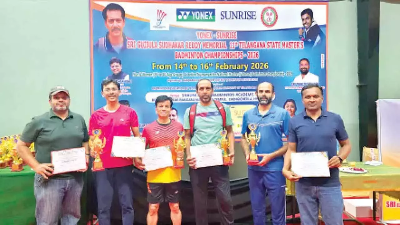Telangana: स्टेट मास्टर्स बैडमिंटन इवेंट में SBA ने कई मेडल जीते
