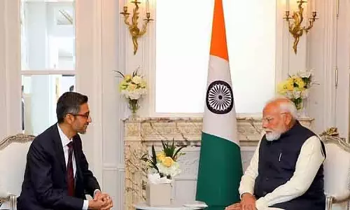 Sundar Pichai ने प्रधानमंत्री नरेंद्र मोदी से मुलाकात की Sundar Pichai ने प्रधानमंत्री नरेंद्र मोदी से मुलाकात की