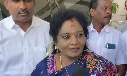तमिलिसाई साउंडराजन ने NDA की जीत का दावा किया तमिलिसाई साउंडराजन ने NDA की जीत का दावा किया