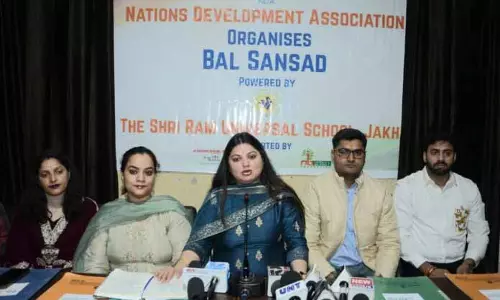 NDA ने ‘द श्री राम यूनिवर्सल स्कूल’ में बाल संसद की घोषणा की