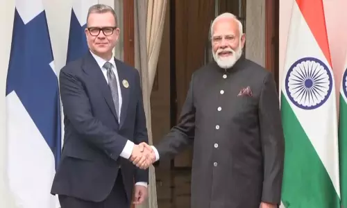 ग्लोबल एआई इम्पैक्ट समिट के दौरान PM मोदी ने अपने फिनलैंड के समकक्ष ओर्पो से मुलाकात की