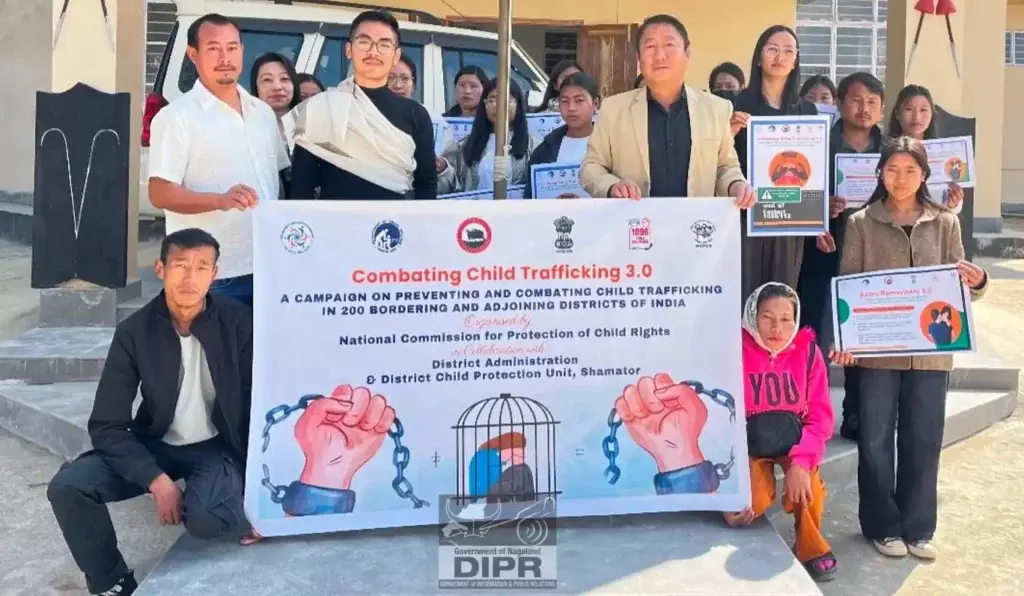 Nagaland : शमाटोर ने बाल तस्करी विरोधी अभियान शुरू किया Nagaland : शमाटोर ने बाल तस्करी विरोधी अभियान शुरू किया