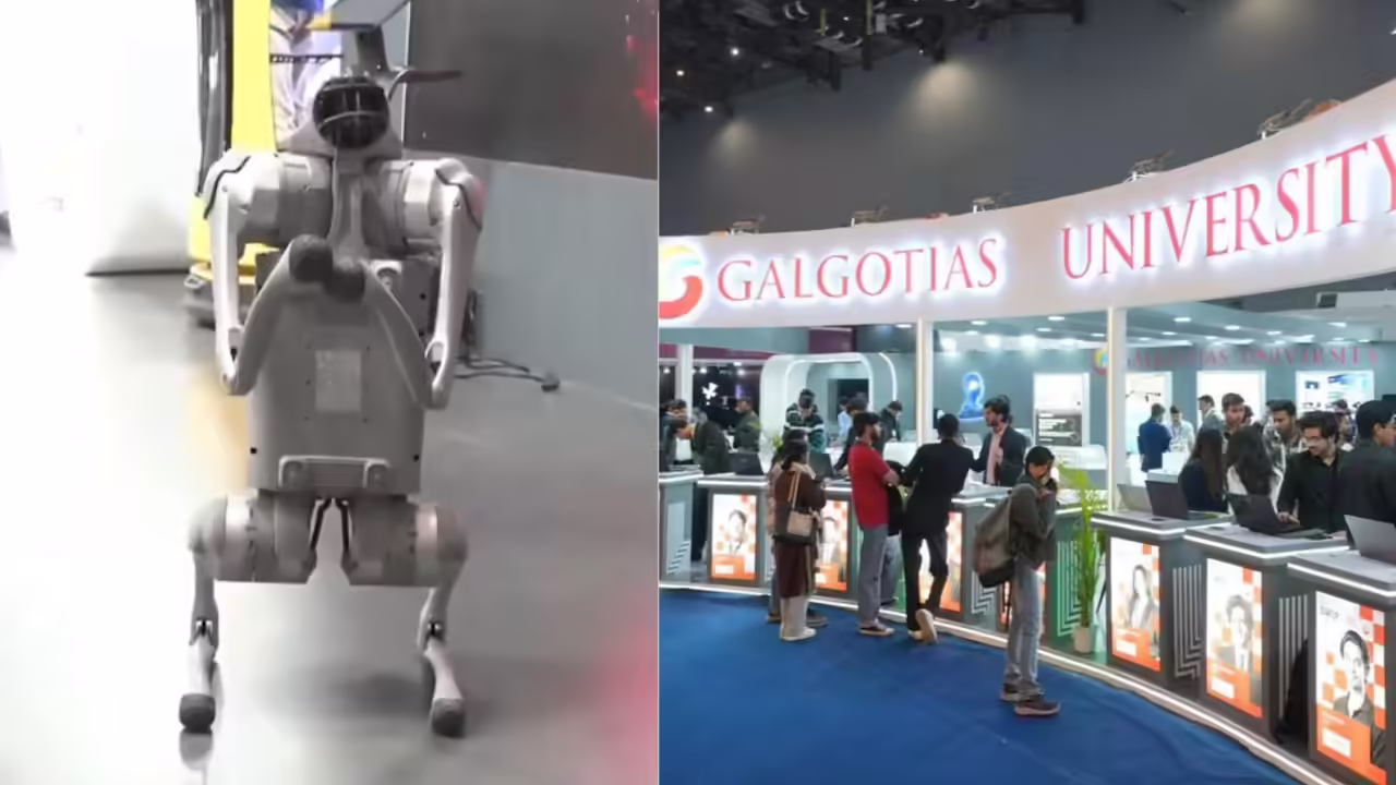 AI Summit में रोबोट डॉग ने Galgotias University का पवेलियन छीन लिया AI Summit में रोबोट डॉग ने Galgotias University का पवेलियन छीन लिया