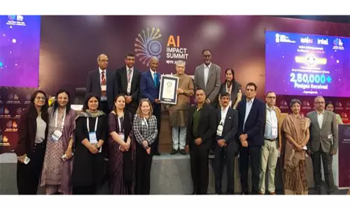 भारत ने एआई इम्पैक्ट समिट 2026 में 2.5 लाख AI जिम्मेदारी प्रतिज्ञाओं के साथ गिनीज रिकॉर्ड बनाया