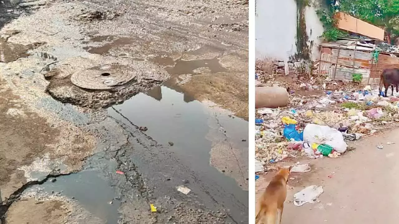 Telangana: रमज़ान से पहले, पुराने शहर के लोगों ने सीवेज ओवरफ़्लो और कचरे की समस्या की शिकायत की Telangana: रमज़ान से पहले, पुराने शहर के लोगों ने सीवेज ओवरफ़्लो और कचरे की समस्या की शिकायत की
