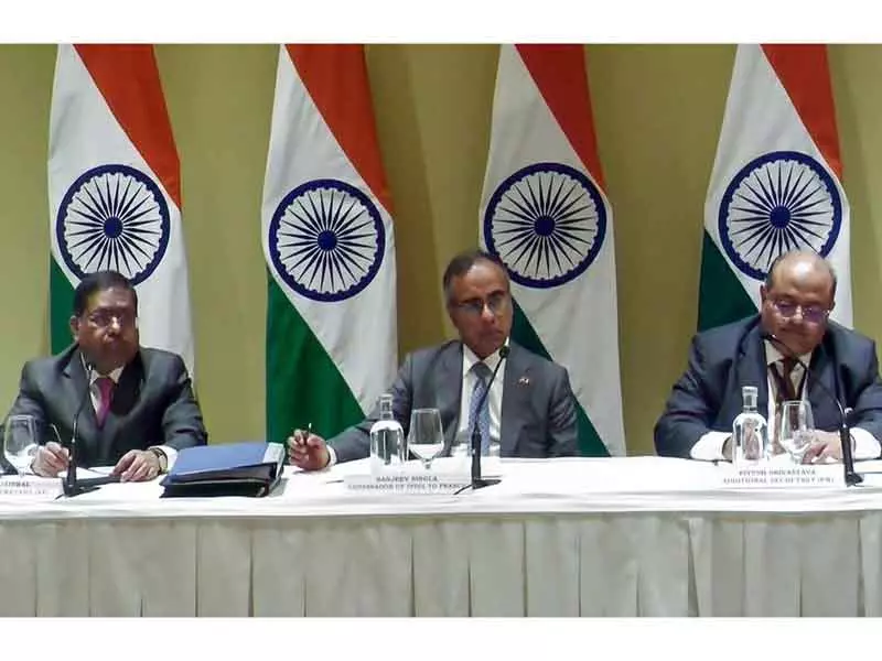 भारत और France ने ज़रूरी मिनरल्स में सहयोग के लिए जॉइंट डिक्लेरेशन ऑफ़ इंटेंट की घोषणा की भारत और France ने ज़रूरी मिनरल्स में सहयोग के लिए जॉइंट डिक्लेरेशन ऑफ़ इंटेंट की घोषणा की