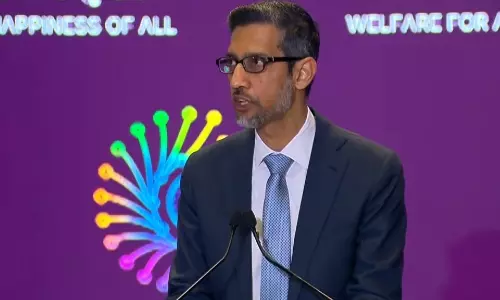 Sundar Pichai: भारत में बदलाव की रफ़्तार से प्रभावित, AI को हिम्मत से अपनाना होगा Sundar Pichai: भारत में बदलाव की रफ़्तार से प्रभावित, AI को हिम्मत से अपनाना होगा