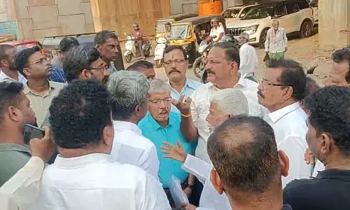 Karnataka : कोटा के सांसद श्रीनिवास पुजारी ने फ्लाईओवर के काम का निरीक्षण किया