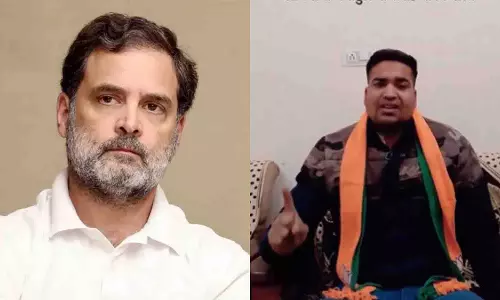 Rahul Gandhi को धमकी देने के आरोप में बीजेपी कार्यकर्ता हिरासत में Rahul Gandhi को धमकी देने के आरोप में बीजेपी कार्यकर्ता हिरासत में