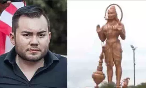 MAGA एक्टिविस्ट ने टेक्सास में हनुमान की मूर्ति को निशाना बनाया, ऑनलाइन विरोध शुरू MAGA एक्टिविस्ट ने टेक्सास में हनुमान की मूर्ति को निशाना बनाया, ऑनलाइन विरोध शुरू