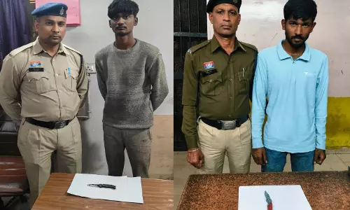 रायपुर नॉर्थ जोन में चाकूबाजी पर सख्ती, चाकू के साथ तीन आरोपी गिरफ्तार रायपुर नॉर्थ जोन में चाकूबाजी पर सख्ती, चाकू के साथ तीन आरोपी गिरफ्तार