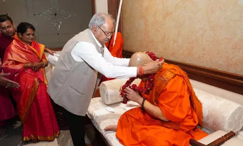 स्वामी कैलाशानन्द गिरि का आगमन, सांसद बृजमोहन अग्रवाल के निवास पर आत्मीय भेंट