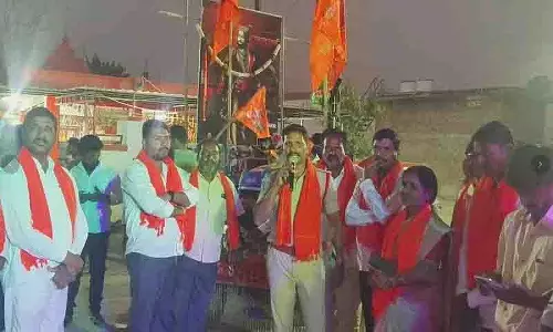 Munugodu में छत्रपति शिवाजी जयंती समारोह Munugodu में छत्रपति शिवाजी जयंती समारोह