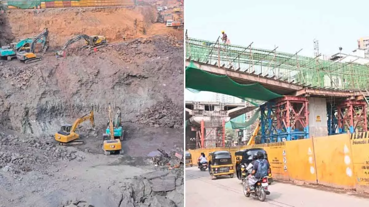 गोरेगांव-मुलुंड लिंक रोड फ्लाईओवर के काम में धीमी प्रगति के लिए BMC ने ठेकेदार पर ₹50 लाख का जुर्माना लगाया गोरेगांव-मुलुंड लिंक रोड फ्लाईओवर के काम में धीमी प्रगति के लिए BMC ने ठेकेदार पर ₹50 लाख का जुर्माना लगाया