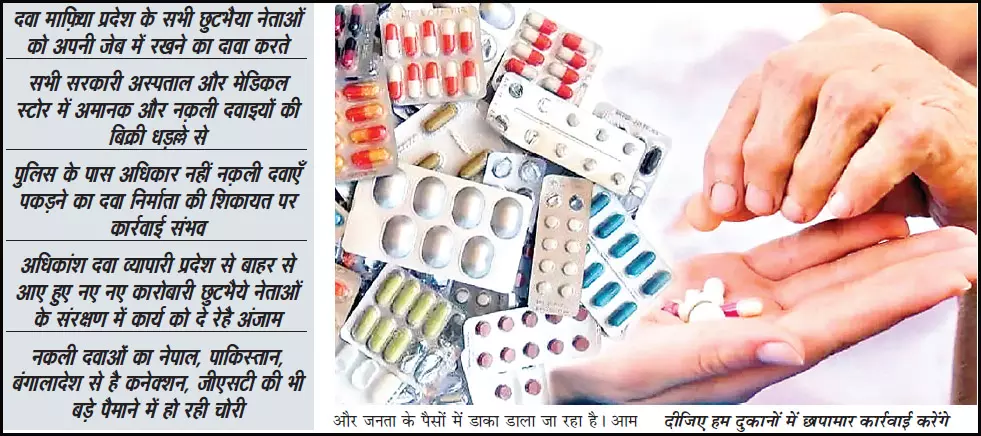 नकली दवा माफियाओं का गढ़ बना छत्तीसगढ़ नकली दवा माफियाओं का गढ़ बना छत्तीसगढ़