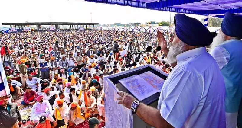 पंजाब का पानी राजस्थान में जाने से रोकेंगे: Sukhbir Badal पंजाब का पानी राजस्थान में जाने से रोकेंगे: Sukhbir Badal