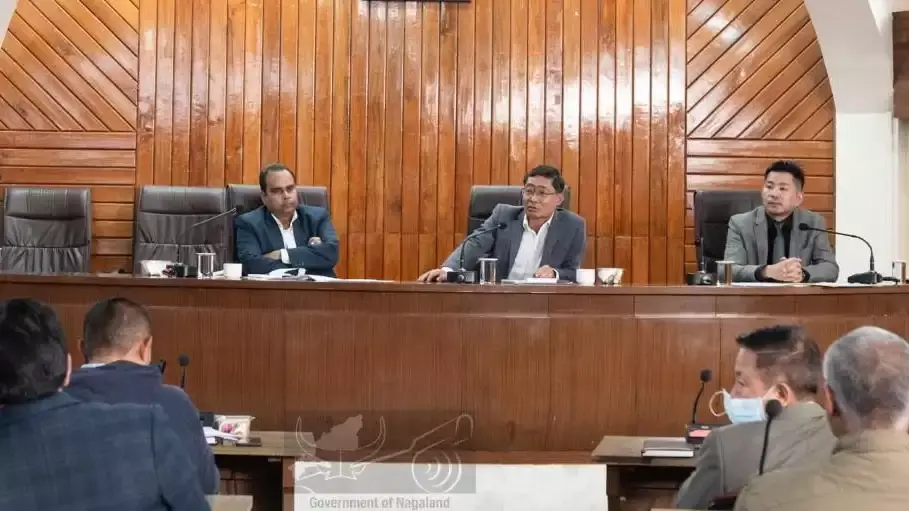 नागालैंड सिविल सेक्रेटेरिएट ने AHoDs और HoDs की मीटिंग में डिसिप्लिन और विजन अलाइनमेंट पर ज़ोर दिया नागालैंड सिविल सेक्रेटेरिएट ने AHoDs और HoDs की मीटिंग में डिसिप्लिन और विजन अलाइनमेंट पर ज़ोर दिया