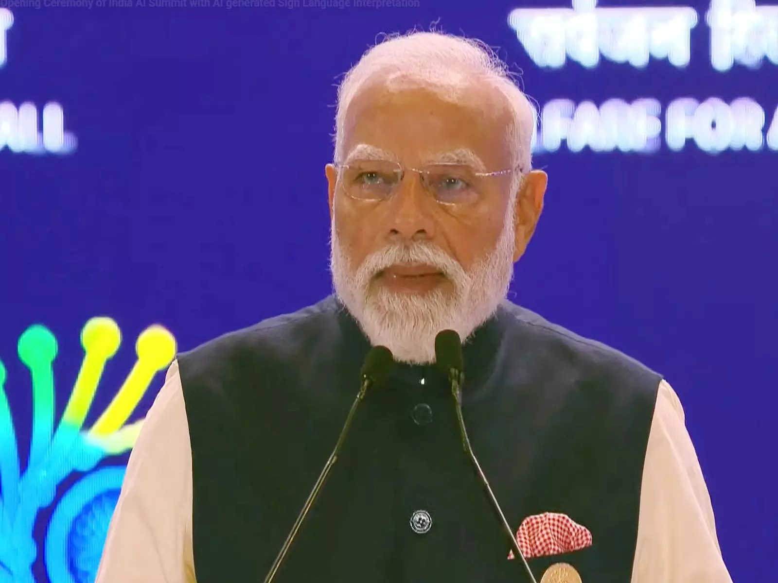 PM मोदी ने अपने भाषण में सांकेतिक भाषा में वास्तविक समय अनुवाद के उपयोग पर बात की PM मोदी ने अपने भाषण में सांकेतिक भाषा में वास्तविक समय अनुवाद के उपयोग पर बात की