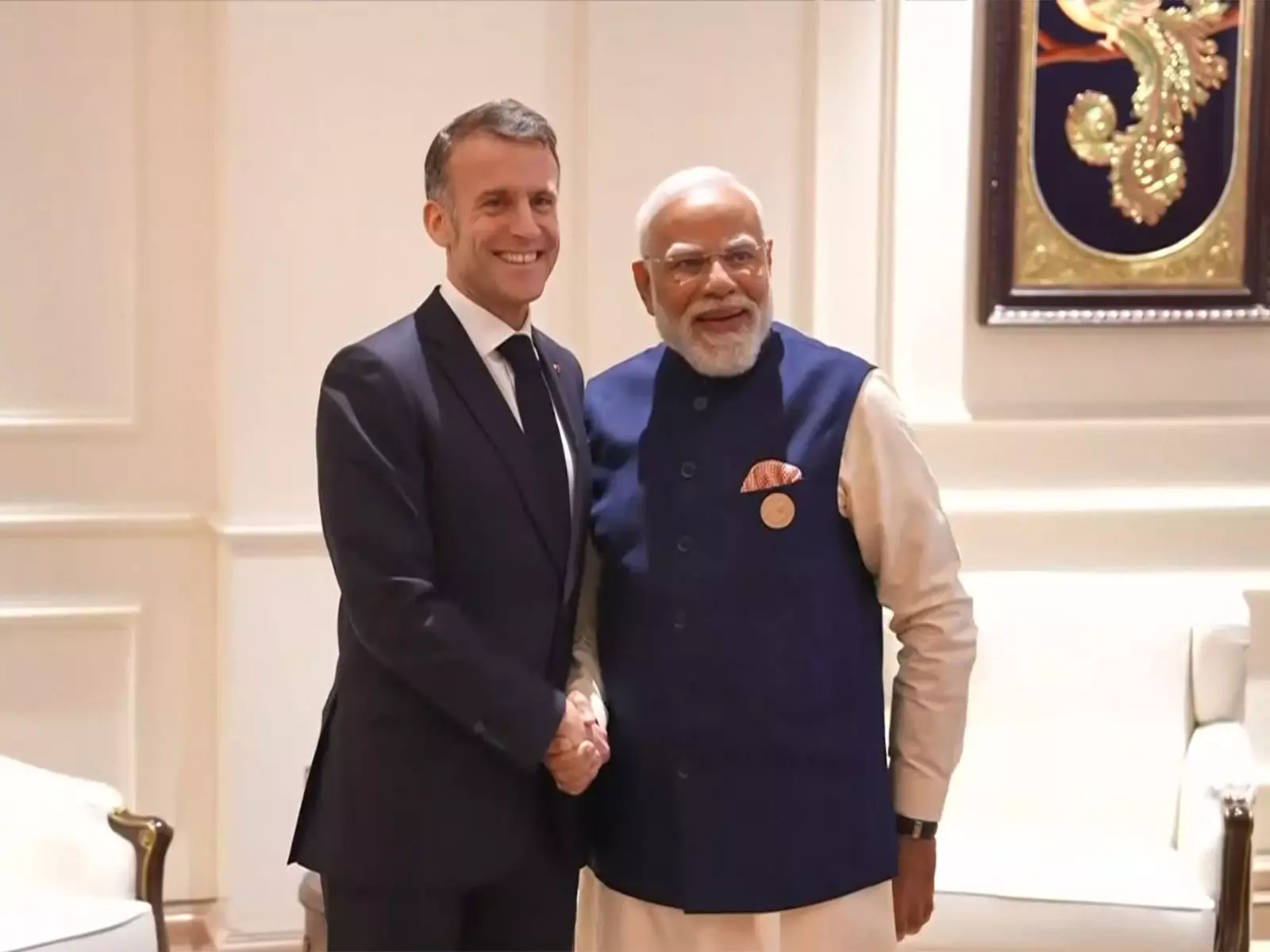 प्रधानमंत्री नरेंद्र मोदी ने फ्रांस के President इमैनुएल मैक्रॉन से की मुलाकात प्रधानमंत्री नरेंद्र मोदी ने फ्रांस के President इमैनुएल मैक्रॉन से की मुलाकात