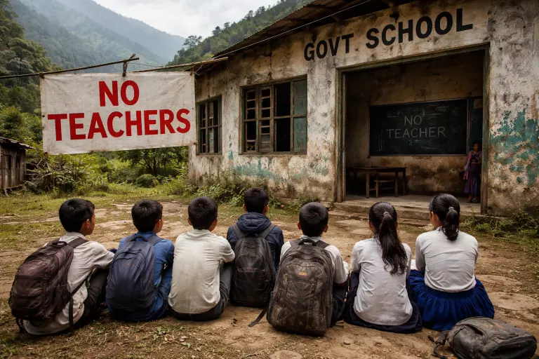 Classrooms without teachers: अरुणाचल के गांव के स्कूलों में एक खामोश संकट